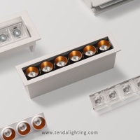 Projecteur linéaire encastré à led avec projecteur anti-éblouissement éclairage linéaire encastré à led d'angle de faisceau multifonction