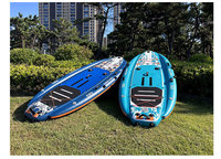 Kayak de pêche gonflable, grande planche à pagaie, bateau de sport nautique, ponton flottant avec accessoires de pêche