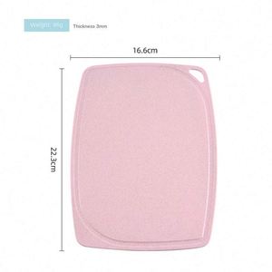 Wheat Straw Mini Kitchen Tool <b>Plastic</b> Household Chopping Board for Baby Supplementary Food Dormitory Cutting Board - Product Image 3