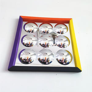 Panel de Espejo de Burbujas Moderno, Irrompible, con Marco de Espuma EVA Acrílica, 50x50cm 80x80cm, Plástico, para Decoración de Muebles de Sala de Estar - Product Image 4