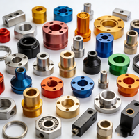 Pièces usinées CNC 5 axes sur mesure OEM en aluminium anodisé, acier inoxydable et laiton de haute précision