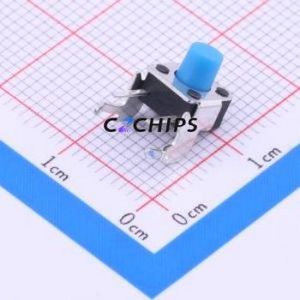 1825027-8 Tactile Switch Through hole Component (THT) Switch Single Pole Single Throw Round Button 1.6N Right Angle Insert - Product Image 1