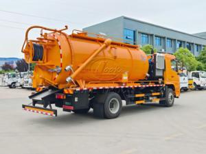 รถดูดสิ่งปฏิกูล 6 ล้อ SHACMAN 15000 ลิตร แบบเจ็ท พร้อมเพลาแยก PTO ระบบปั๊มคู่ทำงานพร้อมกัน สำหรับงานขุดลอกท่อระบายน้ำ - Product Image 5