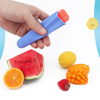 HuaMJ Commercio All'ingrosso Amazon Creativo Per Bambini Famiglia Dessert Negozio Sicuro e Inodore 3 Popsicle Muffa di Ghiaccio Del Silicone Della Muffa Del Gelato