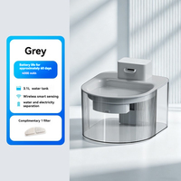 Fontaine à eau pour animaux de compagnie de grande capacité 3,1 L avec dessus en acier inoxydable, ultra silencieuse, facile à nettoyer, filtres sans BPA inclus