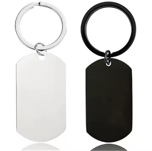 Custom Promotional Keychain Stainless Steel Metal <b>Key</b> Chains Car Keyring with logo - Product Image 1