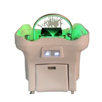 Bac à shampoing mobile professionnel pour salon de coiffure, avec chauffage, circulation d'eau et nettoyage facile, pour clinique et salon
