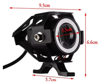 Feux LED TCYATO pour moto Mini 40W Phare 40W LED Moto Voiture Projecteurs avec feu antibrouillard Angel Eye Devil Eye Accessoires