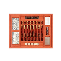 Jeu de société classique 3-en-1 : Backgammon, jeu de lames et jeux traditionnels, plateau en cuir, jouet de voyage 18 pouces pour enfants et adultes