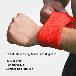 Pulseras deportivas Muñequeras de algodón Muñequeras Bandas <span class=keywords><strong>para</strong></span> <span class=keywords><strong>el</strong></span> sudor <span class=keywords><strong>para</strong></span> tenis Baloncesto Correr Gimnasio - Product Image 3