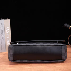 Bolso Cruzado de Moda Europeo-Americana para <span class=keywords><strong>Hombre</strong></span>, con Tapa Abatible, de PU con Diseño de Cocodrilo, Horizontal, Informal, <span class=keywords><strong>Portadocumentos</strong></span>, <span class=keywords><strong>Mochila</strong></span> a Cuadros - Product Image 4