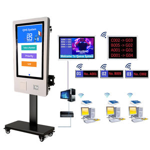 قائمة انتظار لاسلكية مكالمة داخلية شاشة تعمل باللمس ضئيلة تذكرة الخدمة الذاتية آلة المحطة الطرفية مع طابعة حرارية - Product Image 3