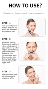 Bandes blanchissantes pour les dents noires, 14 traitements, charbon actif, élimination des taches, <span class=keywords><strong>bande</strong></span> <span class=keywords><strong>dentaire</strong></span> antidérapante avec étiquette privée personnalisée - Product Image 3
