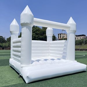 Castillo Inflable Comercial para Fiestas, Color Pastel, para Adultos y Niños, Castillo Inflable Blanco para Bodas, Casa de Brinco en Venta, Casa Blanca - Product Image 3
