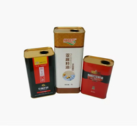 Latas Vacías para Aceite de Oliva, Envases Metálicos Ecológicos Herméticos para Almacenamiento de Aceite de Cocina, Capacidades de 750ml/1L/2L/3L
