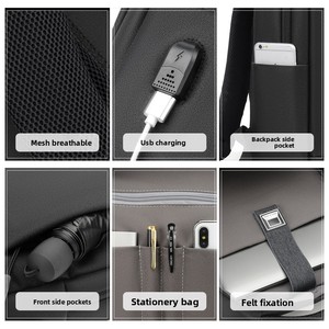 Cao cấp thời trang không thấm nước máy tính xách tay Ba lô qua biên giới kinh doanh người đàn ông của phụ nữ đi lại đi học Túi Polyester Oxford - Product Image 5