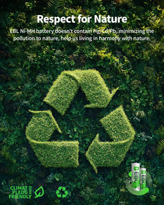 16 Juegos de Baterías Recargables EBL con Logotipo Personalizado, Combo de Baterías AA+AAA con 8 Baterías AA de 2300 mAh y 8 Baterías Recargables de 1100 mAh - Product Image 4