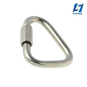 <span class=keywords><strong>Mousqueton</strong></span> forgé en acier inoxydable galvanisé <span class=keywords><strong>Delta</strong></span> Quick Link pour applications de gréement maritime et de levage minier - Product Image 1