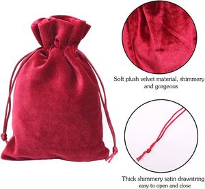 Sac en velours à cordon couleurs variées pour bijoux, emballage cadeau pour festival, mariage, parfum, cosmétiques - Vente chaude - Product Image 4