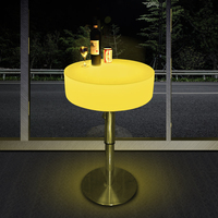 Table de cocktail à LED Table de bar à couleurs changeantes RVB avec contrôle pour discothèque Lounge Home Bar