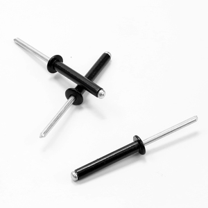 10 pièces/sac Rivets aveugles à tête ronde en aluminium zingué noir M2-M5 Grade 4.8 Longueur 4-30mm Vente en gros Fabricant - Product Image 5
