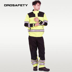 Uniforme <span class=keywords><strong>de</strong></span> <span class=keywords><strong>Trabajo</strong></span> <span class=keywords><strong>de</strong></span> Alta Visibilidad, Reflectante, Ignífugo, para Soldadura, Minería <span class=keywords><strong>y</strong></span> Campos Petroleros, Chaqueta <span class=keywords><strong>y</strong></span> Pantalones - Product Image 5