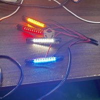 Kit de conversion pour pick-up : Systèmes d'éclairage ABS+LED jaune, blanc, rouge, bleu, décorations de calandre, feux LED pour Hilux Travo 2026