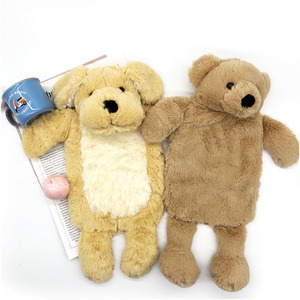Botella de agua caliente de llenado de agua de goma lavable reutilizable bonita y vendedora caliente con cubierta de animales de peluche - Product Image 4