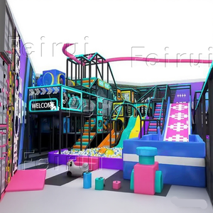 Mega Parco Giochi al Coperto con Trampolini e Percorso Integrato su Rotaie Alte, Centro di Arrampicata per Centri di Intrattenimento di Tendenza - Product Image 4