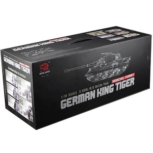 Heng Long 3888A-1 <span class=keywords><strong>King</strong></span> <span class=keywords><strong>Tiger</strong></span> II H 1/16 2,4G batalla infrarroja BB Airsoft luces de humo sonido acero Metal Crawler <span class=keywords><strong>RC</strong></span> tanque modelo de juguete - Product Image 6