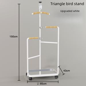 Yeni büyük ve orta büyük Metal uçuş kafes kuş besleyici <span class=keywords><strong>stand</strong></span>ı kuş levrek <span class=keywords><strong>stand</strong></span>ı üçgen kuş <span class=keywords><strong>stand</strong></span>ı ile tekerlekler - Product Image 6