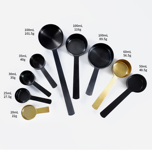 Cuchara Medidora <span class=keywords><strong>de</strong></span> Acero Inoxidable con Logotipo Personalizado, Mango Corto, Color Negro, 60 ml, para Café - Product Image 4