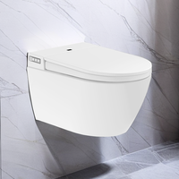 ARROW Toilette moderne intelligente monobloc avec ensemble de toilette intelligente murale P-Trap
