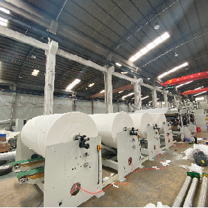 Máquina para Fabricar Papel Tisú Totalmente Automática de 450 m/min, Línea de Producción Completa de Papel Higiénico, Convertidor de Rollos de Papel Higiénico de Alta Producción - Product Image 5