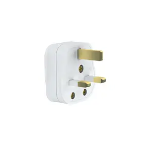 2024 fábrica vendendo padrão britânico BS Bakelite PC interruptor de parede tomada branca 13A PLUG adaptador de viagem britânico com fusível