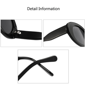 2024 <strong>Korean</strong> Oval Polarized Sunglasses Women Gentle Luxury Acetate Sun <strong>Glasses</strong> Men Small Black Frame UV400 Eyewear - Product Image 5