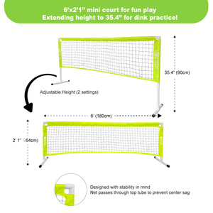 Ensemble de pickleball 2 en 1 pour le jeu amusant des enfants et la pratique du dink des adultes ensemble parfait pour débutants - Product Image 4