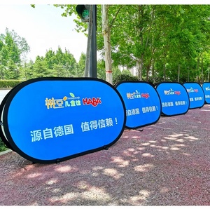 Biển quảng cáo khung backdrop dạng đứng hình tam giác, tròn, dạng <span class=keywords><strong>pop</strong></span>-<span class=keywords><strong>up</strong></span>, in logo tùy chỉnh, sản xuất tại xưởng, dùng cho quảng cáo ngoài trời - Product Image 6