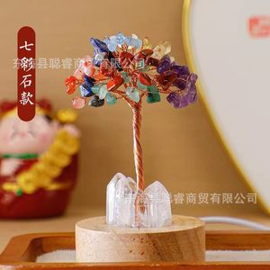 Árbol de Cristal con Luz Nocturna, Adorno Hecho a Mano de 6 cm para Decoración del Año Nuevo Chino - Product Image 2