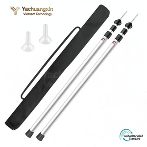 Adjustable 2-Section Telescopic Extension Beach Sunshade Tent Pole Aluminum Material for Tent or <b>Tarps</b> - Product Image 2