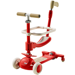 Scooter enfants 3 roues en Pu monter sur jouet <span class=keywords><strong>fille</strong></span> garçon enfant en bas âge pour 2-12 <span class=keywords><strong>ans</strong></span> hauteur réglable pliable enfants Scooter 5 en 1 - Product Image 4