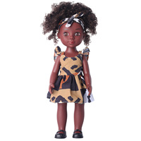 Vente en gros de poupées de mode en vinyle de haute qualité personnalisées de 14 pouces pour filles, poupées africaines noires à habiller, cadeaux pour filles