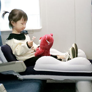 Portador de coche Avión Cama de viaje Riel de alta velocidad Cama inflable portátil Colchón de flocado de PVC - Product Image 2