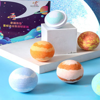 Bliss livraison directe vente chaude boîte personnalisée Pack marque privée bio naturel végétalien pétillant bain moussant bombes ensemble neuf planètes