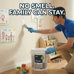 Eco Friendly Low Odor Low VOC Safe Wall Putty Non Toxic Mild Filling Base for Indoor Home Decoration Renovation <b>Work</b> - Product Image 4