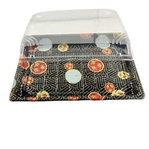 Nouveau modèle HYX-1105, boîte d'emballage à sushis personnalisée de la marque HYX, prix d'usine, conteneur alimentaire jetable en PET, épaisseur 0,43 mm, <span class=keywords><strong>sushi</strong></span> - Product Image 5