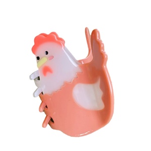 Nuevas Pinzas <span class=keywords><strong>de</strong></span> <span class=keywords><strong>Pelo</strong></span> <span class=keywords><strong>de</strong></span> Lujo Hechas a Mano con Acetato, Diseño <span class=keywords><strong>de</strong></span> Animales (Vaca, Cerdo, Pollo), Accesorios <span class=keywords><strong>de</strong></span> Moda para el Cabello <span class=keywords><strong>de</strong></span> Mujer para Bodas - Product Image 6