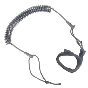 Ayak Bağı Askısı Kürek SUP Tahtası Aksesuarı Sörf Tahtası Nehir Bağı Spiral Bağlantı TPU Bağlantı Çift Paslanmaz Çelik Döner Bağlantı Elemanı Siyah - Product Image 1