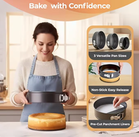 Lot de 100 moules à gâteaux antiadhésifs avec base amovible, outils de décoration pour pâtisserie, vente en gros usine
