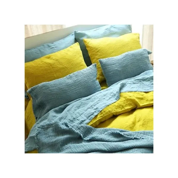 Luxus King Size Französisch Flachs Leinen Bettwäsche Set benutzer definierte Farben einschl ießlich Leinen Kissen bezüge